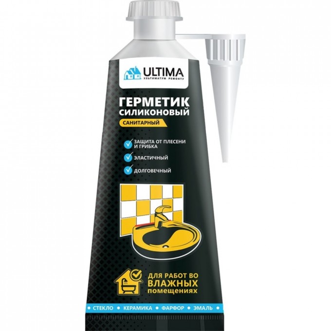 Санитарный силиконовый герметик ULTIMA USTDN80107 1556999