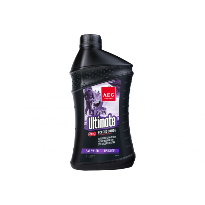 Масло четырехтактное полусинтетическое Ultimate (1л; SAE 5W30; API SJ/CF) AEG Lubricants 3 30621